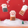 Fashion Bath Pouf Towel Lovely Cats Paw Shaped Body Cleaning Shower Mitts Wash Cloth for Baby