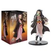 Anime 16CM 악마 슬레이어 Kimetsu no Yaiba 피규어 Kamado Tanjirou 액션 피규어 Agatsuma Zenitsu Nezuko Warrior PVC 모델 완구