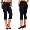 Aisiyifushi Summer Black Jean Slim-Fit Slial Mom Spodnie Stretch Dna Feminino Skinny Plus Size 5XL 210809