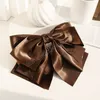 Fashion Oversized Hair Clip For Women Girls Outing Hairpin Textured Satin Multi-layer Bow Barrette Headwear Hair Accessories