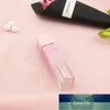 Tubo per rossetto rosa in plastica vuoto da 8 ml Bottiglia di olio per labbra di bellezza Contenitori cosmetici lucidi labiali trasparenti fai da te quadrati