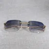 Vintage Dator Bril Mannen Vrouwen Heldere Glazen Randloze Brillen Lezen Gafas Voor Mangeijke Frame Nieuwe Ontwerp Lenzen Shap
