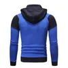 Felpe con cappuccio da uomo 2021 pile invernale multicolore patchwork link felpa con cappuccio + pantaloni sportivi tuta moda sport e tempo libero set da 2 pezzi