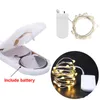 LED String Light 1M 2M 3M Sliver Sliver Wire Lights Battery Holiday Fairy String Multi Color