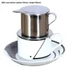 50/100 ml Vietnam -stijl Roestvrijstalen koffie DRIP -filtermaker Pot Infuse Cup draagbaar Home Office Travel Camping Duurzaam