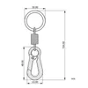 Nyckelringar Motorcykelbil Key Chain Ring Decoration Luxury Metal Keychain Interiör Tillbehör MIRI22