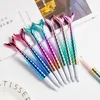 Kawaii Cute sereia caneta coreana cor de esferográfica de cor gradiente para papelaria escolar material de escritório miúdos prêmio brinquedos presente
