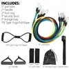 Bandes de résistance 12 pièces Fitness tirer corde entraînement élastique boucles en caoutchouc Latex force équipement de gymnastique pour l'entraînement à domicile exercice1