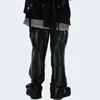 Summer Casual Jeans Woman Long Trousers Cowboy Female Loose Streetwear Splice Raw Edge Pants ZA4640 210427