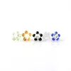 Smoking Glass Flower Bead Green Yellow Black White Blue Pearls Insert For Beveled Edge Quartz Banger Nails Water Bongs Dab Oil Rigs