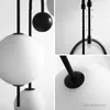 Nordic Black Chandelier Lampor Modern Designer LED Ljuskrona Enkel Bar Matsal Restaurang Magic Bean Office Ball Grape Hanglamp