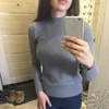 Pullover Winter long Sweater Female Jersey Oversized Women Autumn Knitted s Pull Turtleneck Ladies Red 210507