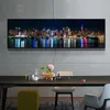 Paintings Posters & Prints New York City Night landscape Wall Pictures For Living Room Modern Art Print Big Size Wall Decorative Pictures