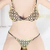 Body Flower Shape Rhineston Chest Bag Nightclub Sexy Bikini Gonna a catena in vita Accessori per prestazioni in cristallo