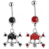 YYJFF D0156 SKULL STIL BELLY NAVEL RING Mix Colors