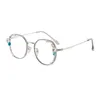 선글라스 블루 라이트 블로킹 처방 안경 모조 다이아몬드 안티 파랑 눈 보호 안경 클리어 렌즈 평면 거울