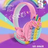 Cuffie AH-806H Nuovi auricolari Cute Rainbow Auricolare stereo Bluetooth Standby ultra lungo per bambini