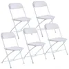 Nouvelles chaises pliantes en plastique chaise d'événement de fête de mariage blanc commercial par mer LLE11921