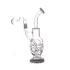 Yüksek Kalite 10.5 inç Fab Yumurta Geri Dönüşüm Bongs Türbin PERC Cam Bong Benzersiz Yağ DAB Rigs Cam Yağ Burner Boruları ile 14mm Ortak Su Boruları