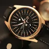 Relojes de pulsera Reloj YAZOLE para hombres Relojes de cuarzo impermeables casuales de lujo Reloj masculino de negocios clásico Hombre Correa de cuero luminosa W270h