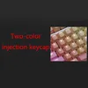 1 Set Değiştirilebilir PBT KEYİKAPLARI 87 104 108 Şeffaf Yazı Keyleri Çift S Enjeksiyon Backli Anahtar Kapağı Mekanik Klavye