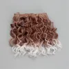 15 * 100cmの高品質のねじの巻き毛延びのすべての人形のようなかつらの耐熱性繊維の毛織り