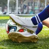 Aliups 2021 män fotbollskor vuxna barn tf / fg fotboll stövlar cleats gräs träning sport skor sneakers plus storlek 32-47 h1125