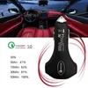 Chargeur de voiture PD 3 ports charge rapide 7A 35W Type c sécurité QC3.0 chargeur de voiture rapide pour samsung avec boîte de vente au détail