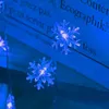 Strings 2M 5M 10M Christmas Snowflake LED Fairy Lighting String Battery USB 220V 110V Wedding Outdoor Room Garland Holidays Decoration