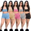 Costume de jogging pour femmes, survêtements d'été, tenues brodées, débardeur sans manches + short, ensemble deux pièces, grande taille 2XL, vêtements de sport décontractés, survêtements noirs 5074