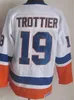 Erkekler Vintage Retro Buz Hokeyi 22 Mike Bossy Jersey 5 Denis Potvin 9 Clark Gillies 19 Bryan Trottier 31 Billy Smith 32 Steve Thomas John Tavares 91 Butch Goring DaoMin