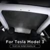 Yıldızlı Gökyüzü Tarzı Güneşlik Tesla Modeli için 3 Glitter Cam Çatı Güneş Gölge Araba Işığı Kör Gölgeleme Net Fonksiyonel Aksesuarları Ön Arka Güneşlikler
