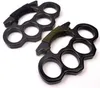 Weight About 74g Silver Black Metal knuckle duster four finger self defense weapon equipment clasp safety men's and women's Bracelet Fitness EDC pocket tool