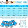 Dog Apparel Dogs Shoes for Pavement Boots Dogg Summer Booties Heat Protection Mesh Breathable Nonslip with Reflective and Adjustable Straps 4PCS/Set 7 Color Blue A12