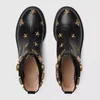Bottines à plateforme de styliste pour femmes, chaussures antidérapantes, noires du désert, abeille brodée, strass, talon épais, 2023