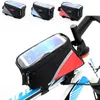 3 colori Ciclismo Bicicletta Telaio anteriore Pannier Tube Bag Impermeabile Custodia per telefono cellulare Mountain Bike Mtb Borse 935 Z2