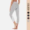 Leggings pour femmes pantalons de yoga Fitness joggeurs de sport en cours d'exécution coussinet serré maille taille haute élastique Nick femme vêtements d'entraînement Spandex noir Floral gris marron bleu marine