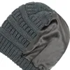 Beanie/Kafatası Kapakları Beanie Kış Şapkaları Kadınlar İçin Knited Sleepy Hat Ladies Sıcak Kap Kore Kırmızı Siyah Sarı Delm22