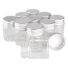 24pcs 15ml Taille 30 * 40mm Bouteilles d'épices de parfum en verre transparent Tiny Jars Flacons avec bouchon à vis en argent DIY Craft 210330