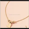 Chokers pingentes j￳ias2021 Ins Gold Chain Heart Crescent Moon Star Minimalismo