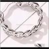 Hie Drop Delivery 2021 Punk Small Circle Hoop for Women Gold Sier Chain StatementEarrings Jewelry Metal Geometric Fashion Earring卸売