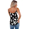 Vrouwen Casual Tanks Tops Print Spaghetti Strap Top Zomer Sexy V-hals Mouwloze Camis Tank T-shirts