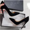 Moraima SNC Pointu Toe Femme Talons Hauts Sexy 12cm Talons Minces Chaussures Robe Noir Nude Matière Cuir Talons Stiletto 210721