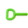 2 ADET Silikon Knobby Çiğneme Oyuncaklar Pürüzsüz Dokulu Anahtar Şekli Teether Süper Çiğneme Tüpü Autizm için Özel İhtiyaçlar için Duyusal Aracı 211106