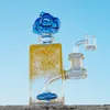 Le plus récent Heady Glass Bong Showerhead Perc Hookahs Rectangle Bongs Square Oil Dab Rigs Conduites d'eau Forme de nuage Fumer progressivement avec Banger XL-20-002