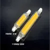 Bulbs 110V-220V 5W 10W Dimmable ABS LED Bulb Tube R7S COB Fluorescent Lamp 118mm Glass Floodlight Replacement Halogen