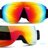 Мужчины Женщины HD Ski Goggles UV400 Анти-спортивные лыжные очки Зимние ветропроницаемые бокалы для сноубордов Skiing Goggles Слана