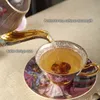 Vintage Bone China Herbata Pot Brytyjski Ceramiczny Teapot Europe Porcelain Coffee Cafe Drinkware Advanced Teaware Drop 210813