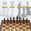 مجموعة الشطرنج الخشبية الدولية القابلة للطي 3 في 1 ، لعبة الألواح التعليمية ، ألعاب الداما المحمولة للطاولة 29 * 29 سم