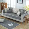 High Quality Sofa Cover Sofa Towel Cushion Solid Color Cotton Linen Fabric Couch Cover Four Seasons Available Sofa Towel 211102